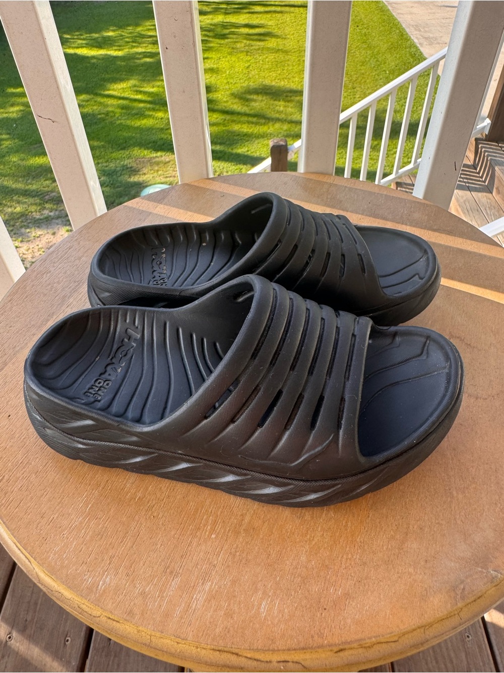 HOKA Ora Recovery Slide 3 Black Women’s 7 Cushioned Comfort Sandals
